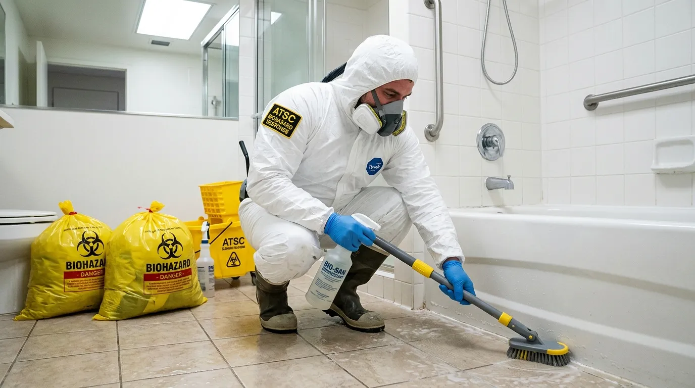Decontamination equipment deployed for Blood Cleanup in West Oak Lane